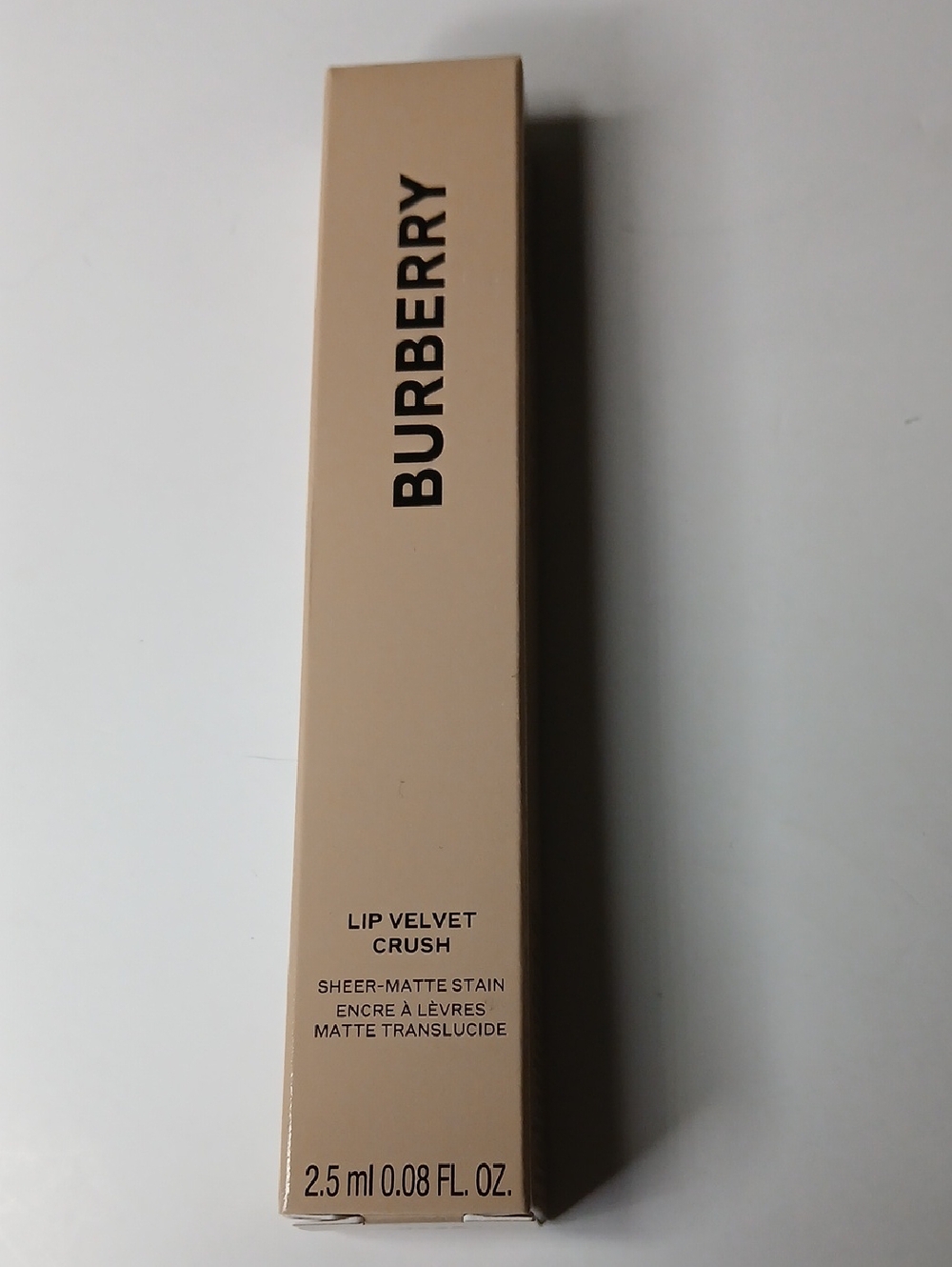 Burberry Lip Velvet Crush- Sheer-matte Stain In Copper Pink